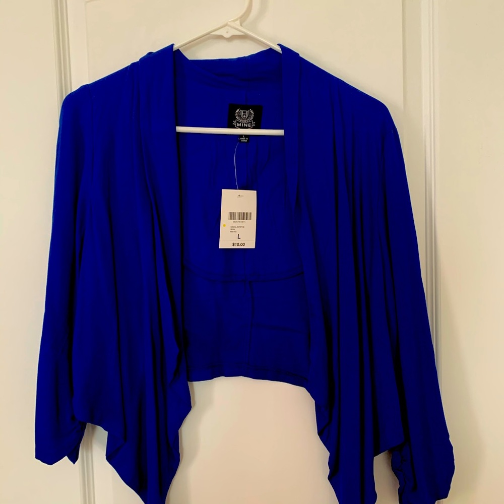 Thick blue cover up